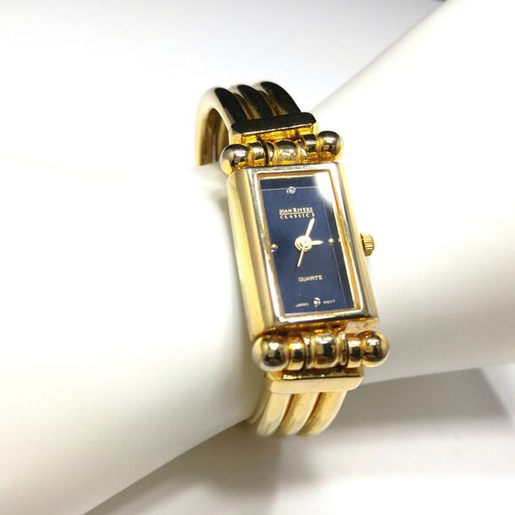 Joan Rivers Classics Watch, Gold Plated, Black Face, 1990s - Picture 3 of 10